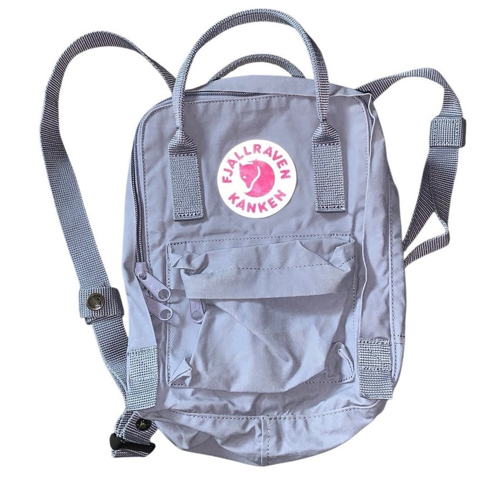 Fjallraven Kanken Mini Backpack Unisex OS Fog Grey/lavender Gorpcore 23561